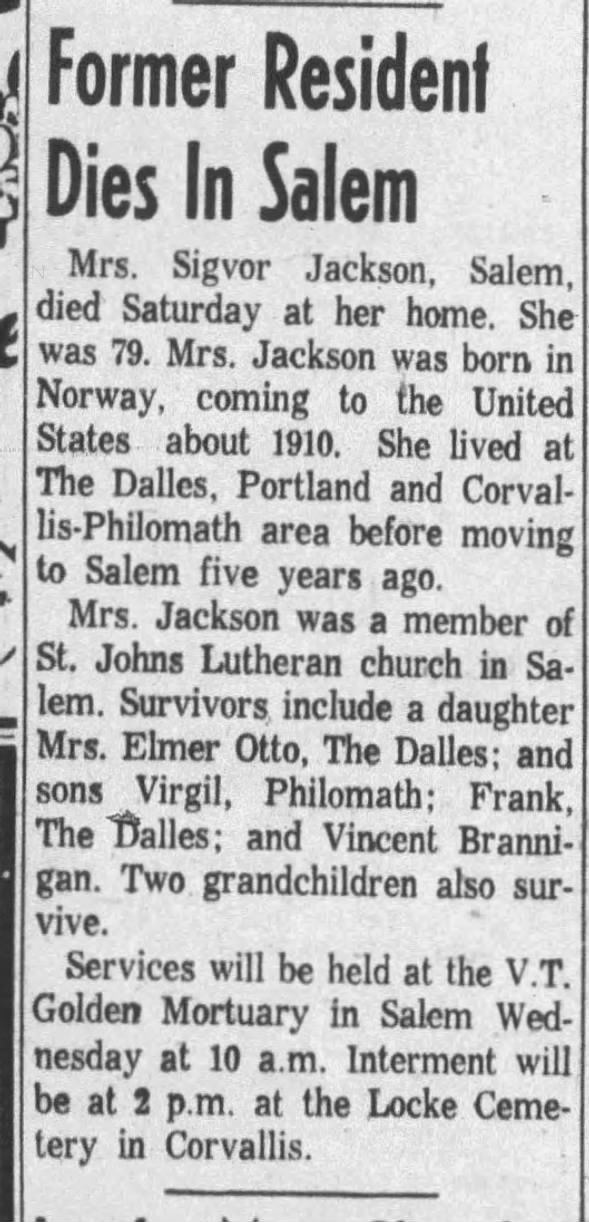 Sigvor Jackson 4/15/1963
